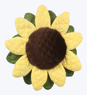 Fabric Sunflower Shaped Pillow
