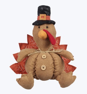Fabric Sitting Thanksgiving Turkey