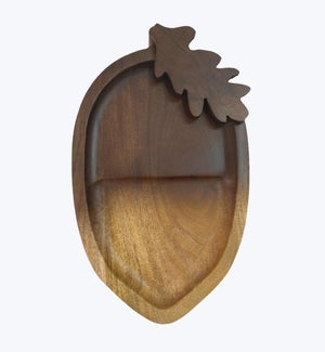 Mango Wood Acorn Shape Serving Platter