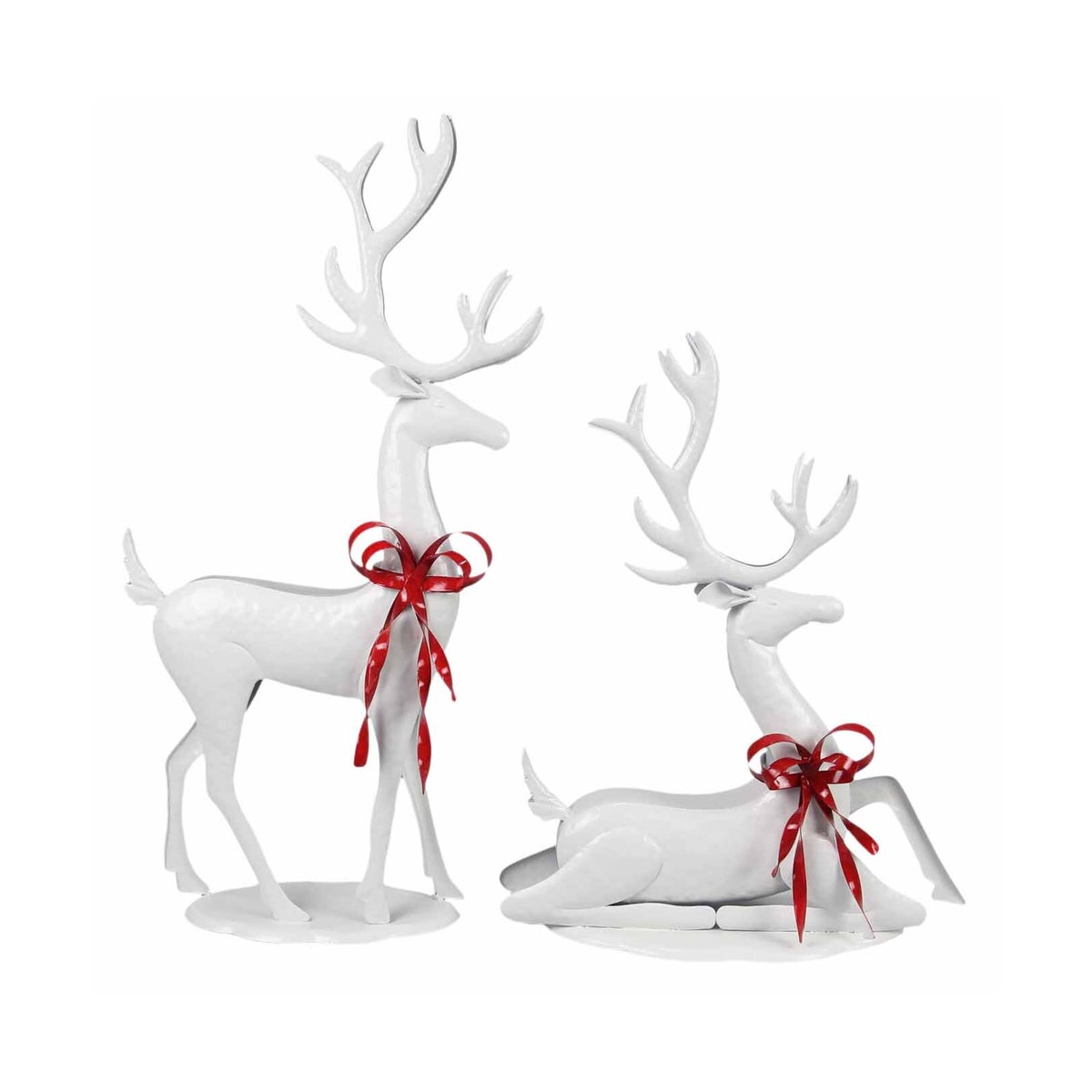 Metal Christmas Deer Decor, 2 Assorted