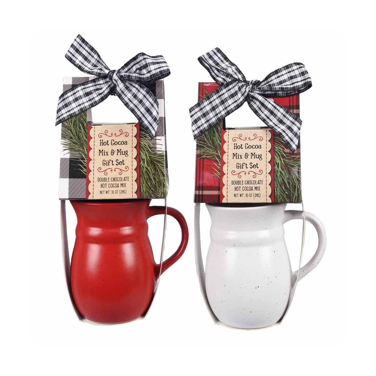 Ceramic Cocoa Mug Gift Set 2 Ast
