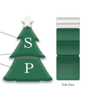 Ceramic Christmas Tree Salt and Pepper Set of 2,