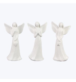Ceramic Christmas Angels, 3 Ast.
