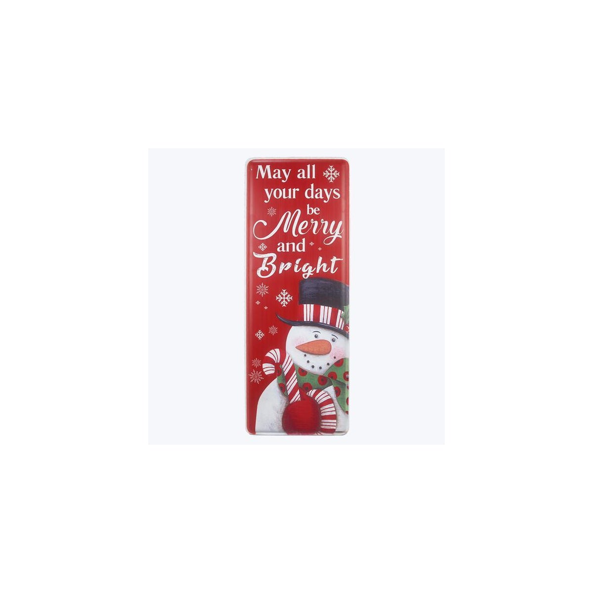 Metal Christmas Snowman Wall Sign