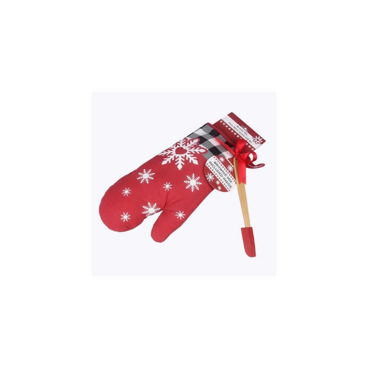 Christmas Oven Mitt with 12oz Chocolate Brownie Mix