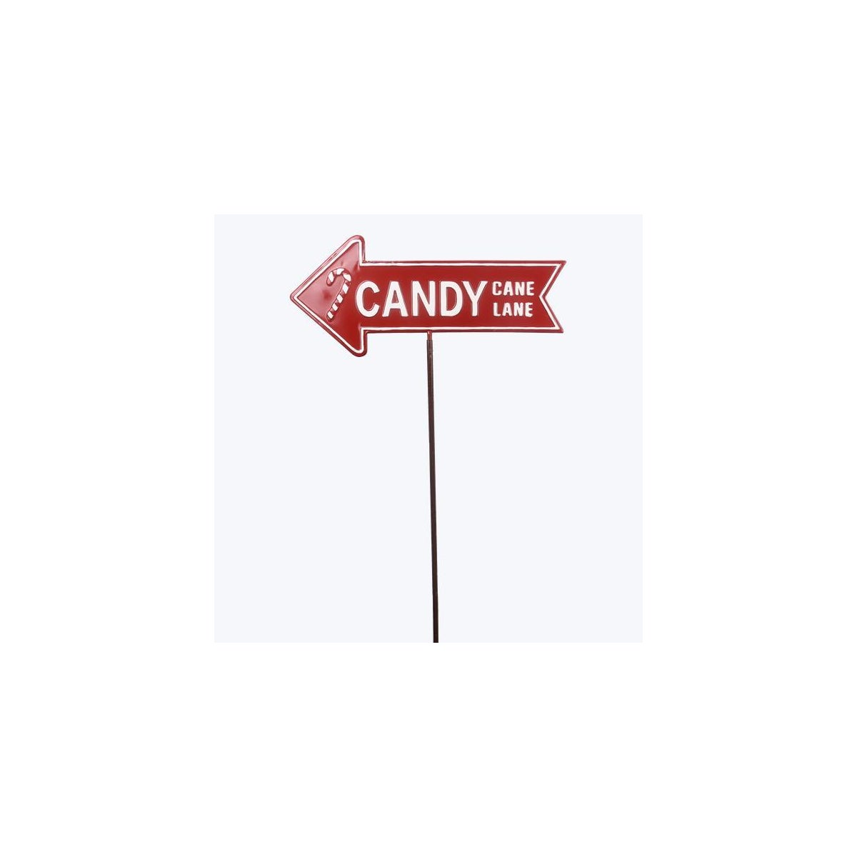 Metal Christmas Candy Direction Yard Stake