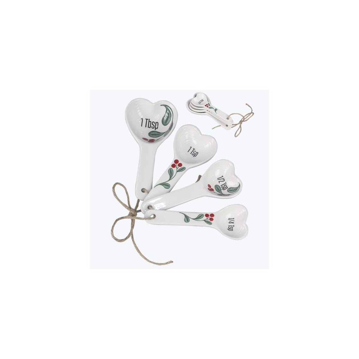 Christmas Ceramic Measuring Spoons, 4pcs/set