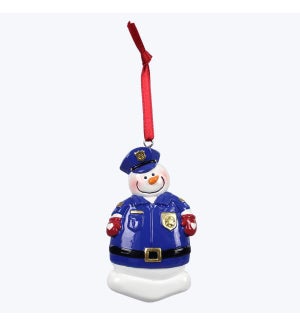 Resin Christmas Ornaments - Police