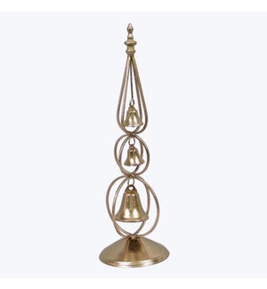 Metal Tabletop Stacked Christmas Bell Decor