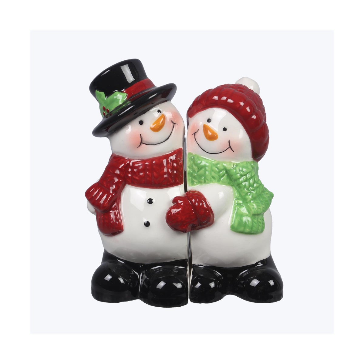 Ceramic Snowman Salt and Pepper Shaker Set