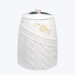 Wintergreen Christmas Ceramic Treat Jar