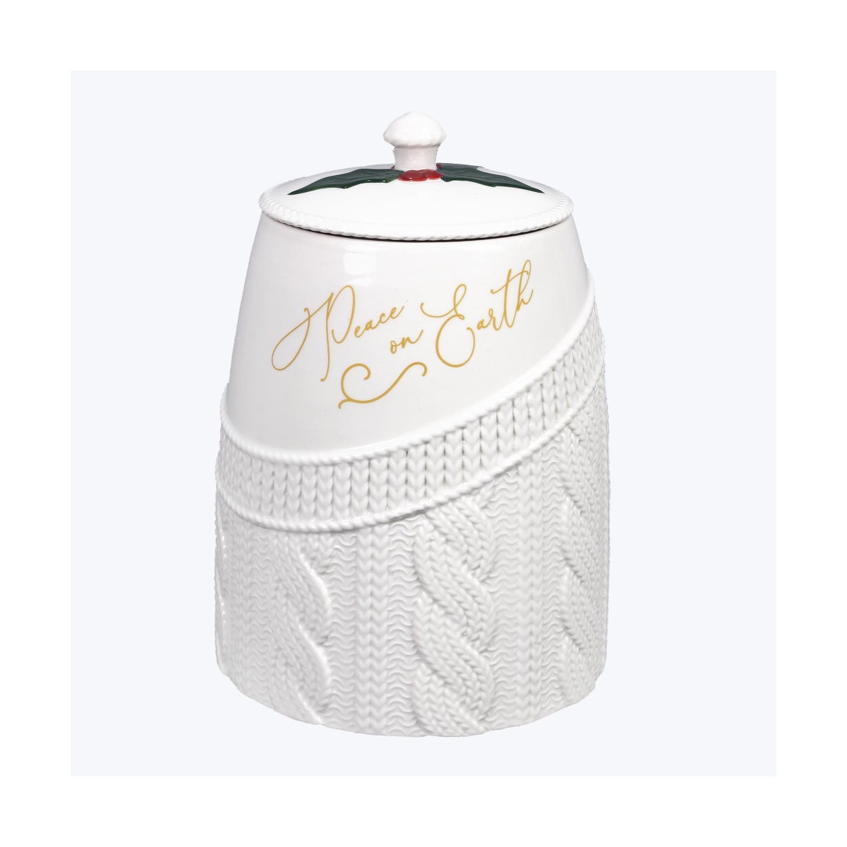 Wintergreen Christmas Ceramic Treat Jar