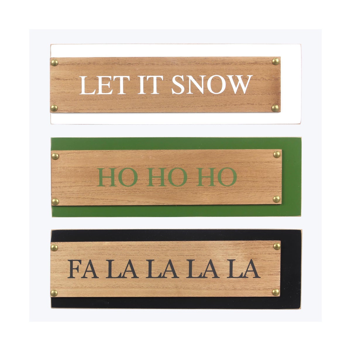 Wood Twas the Night Tabletop Sign, 3 Ast