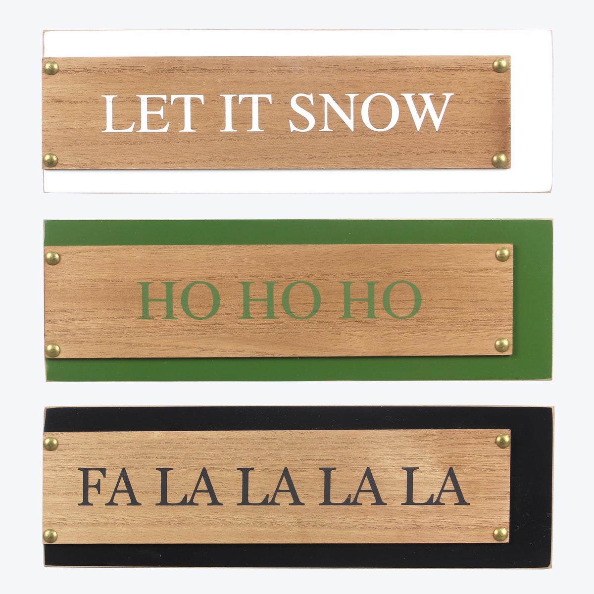 Wood Twas the Night Tabletop Sign, 3 Ast