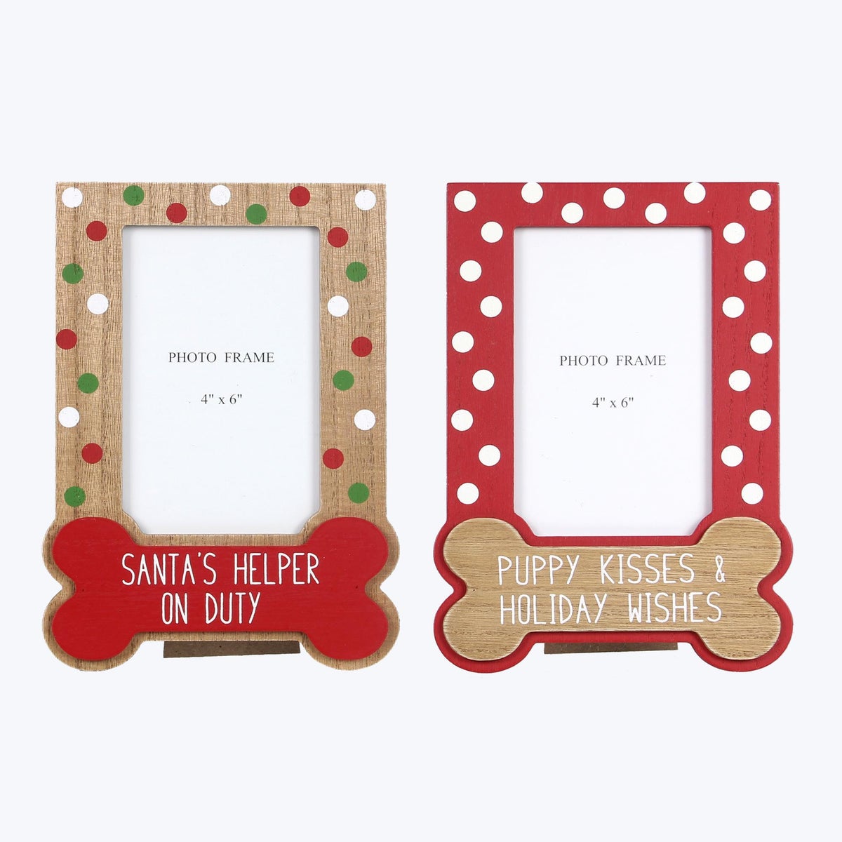 Wood Winter Whimsy 4x6 Picture Frame, 2 Ast