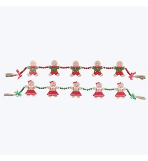 Wood Cocoa and Cookies Garland, 2 Ast
