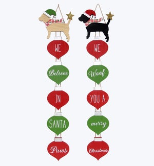 Wood Winter Whimsy Ornaments 2 Ast