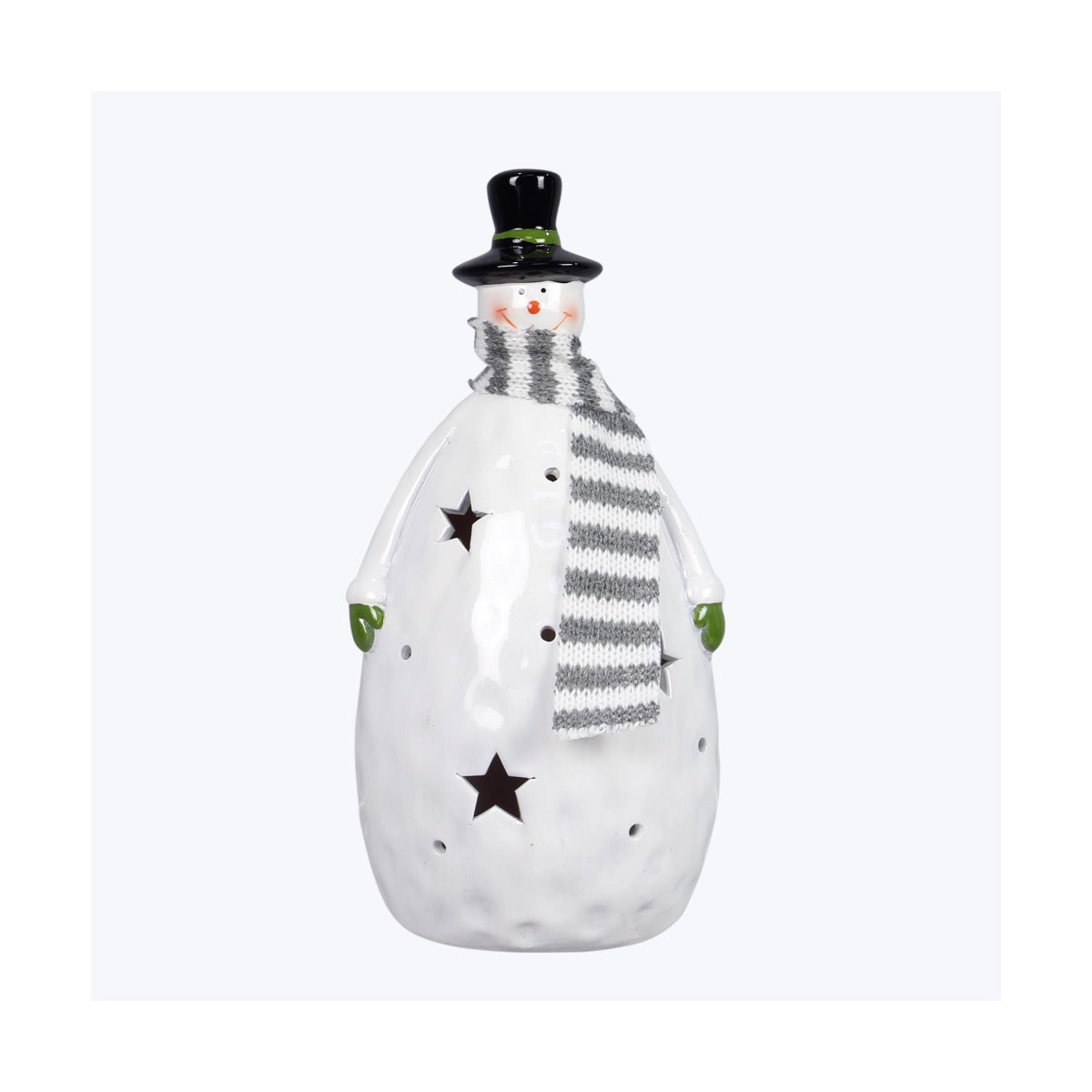 Ceramic Twas the Night Snowman with LED Light