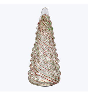 Glass Winter Whimsy LED Christmas Tree
