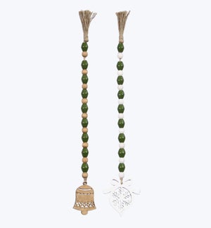 Wood Twas the Night Tabletop Blessing Bead Strings, 2 Ast.