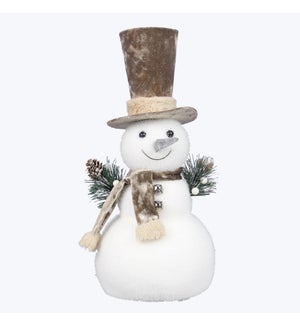 Foam Frosty Winter Snowman Decor