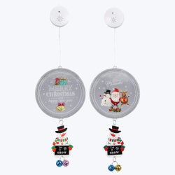 Acrylic Winter Whimsy Ornaments With LED Lights 2 Ast