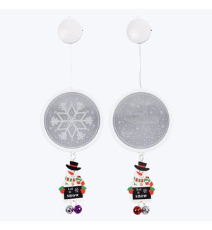 Acrylic Winter Whimsy Ornaments With LED Lights, 2 Ast