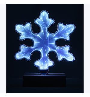 Acrylic Winter Whimsy Snowflake Tabletop Sign With LED Lights