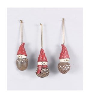 Wood Spiral Beaded Hanging Christmas Tree with Star 4 Ast