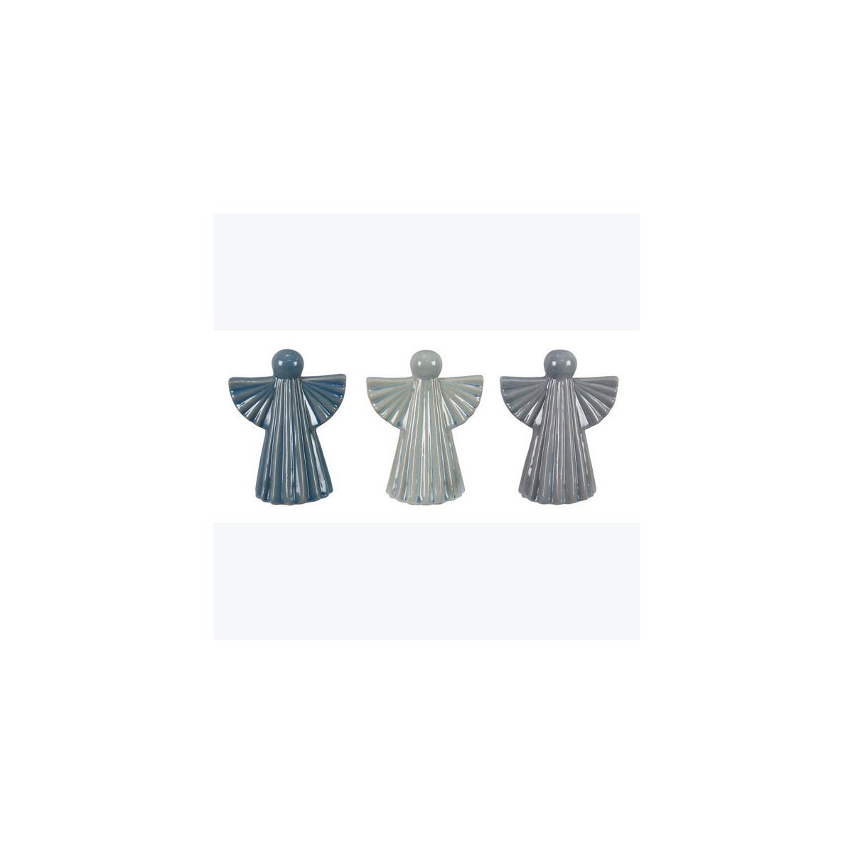 Stoneware Sparkling Blue Angel 3 Ast