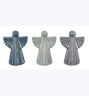 Stoneware Sparkling Blue Angel 3 Ast