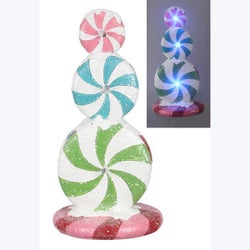 Resin Peppermint Candy LED
