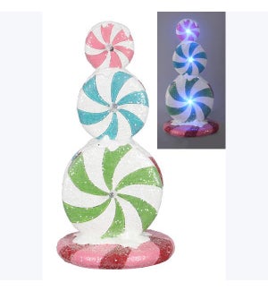 Resin Peppermint Candy LED