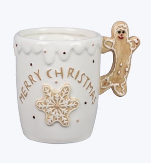 Ceramic Gingerbread Christmas Mug 15oz