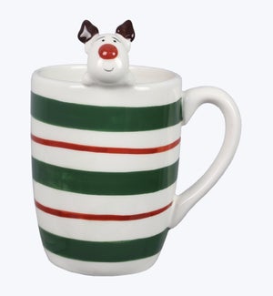 Ceramic Reindeer Mug 18oz
