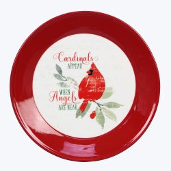 Ceramic Plate with Cardinal Design