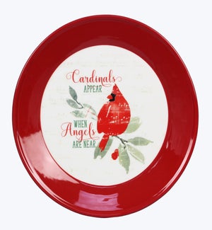 Ceramic Plate with Cardinal Design