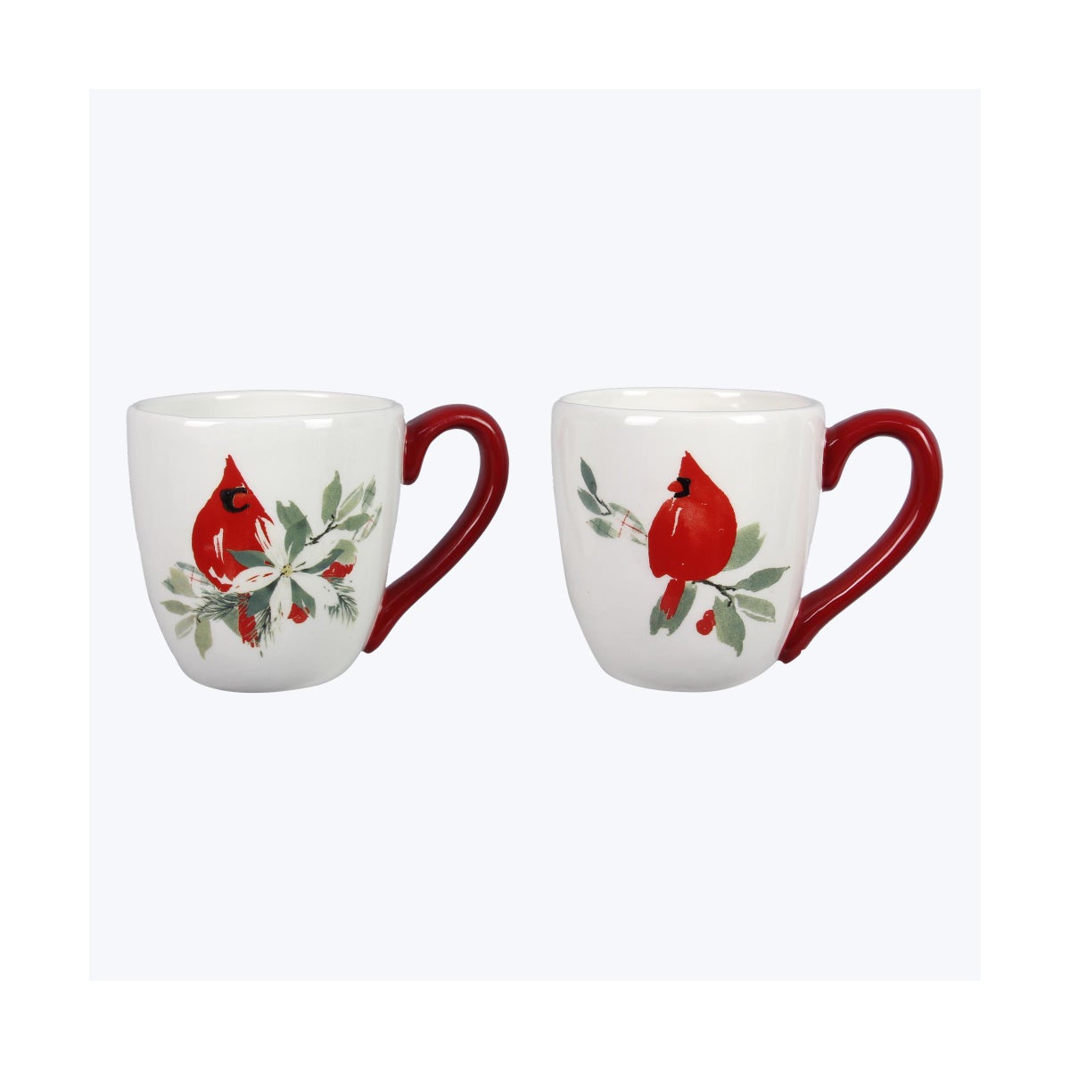 Ceramic Mug with Cardinal Design 15oz 2 Ast