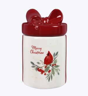 Ceramic Canister with Cardinal Design Large