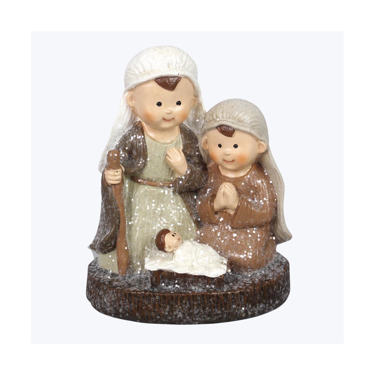 Resin Nativity Tabletop with LED on Timer