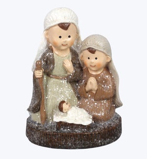 Resin Nativity Tabletop with LED on Timer
