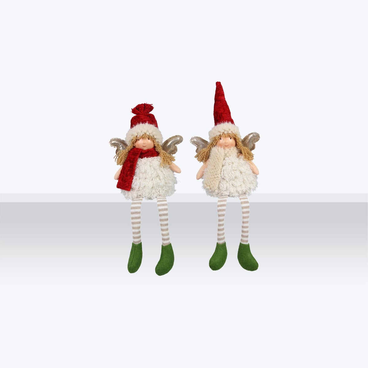 Fabric Shelf Sitting Angels 2 Ast