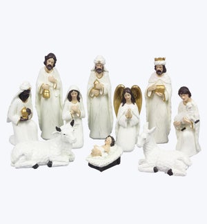 Resin Christmas Nativity Tabletop 10/Set