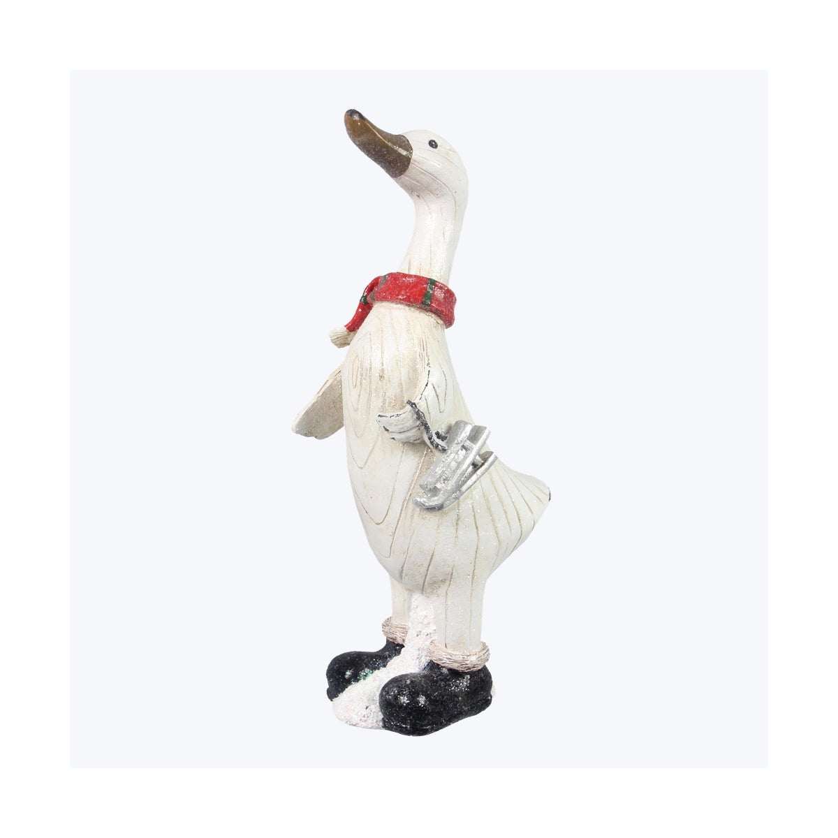 Resin Christmas Duck with Skates Tabletop
