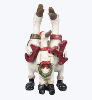 Resin Christmas Duck Tabletop