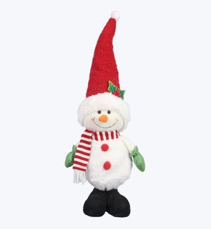 Fabric Standing Tabletop Snowman