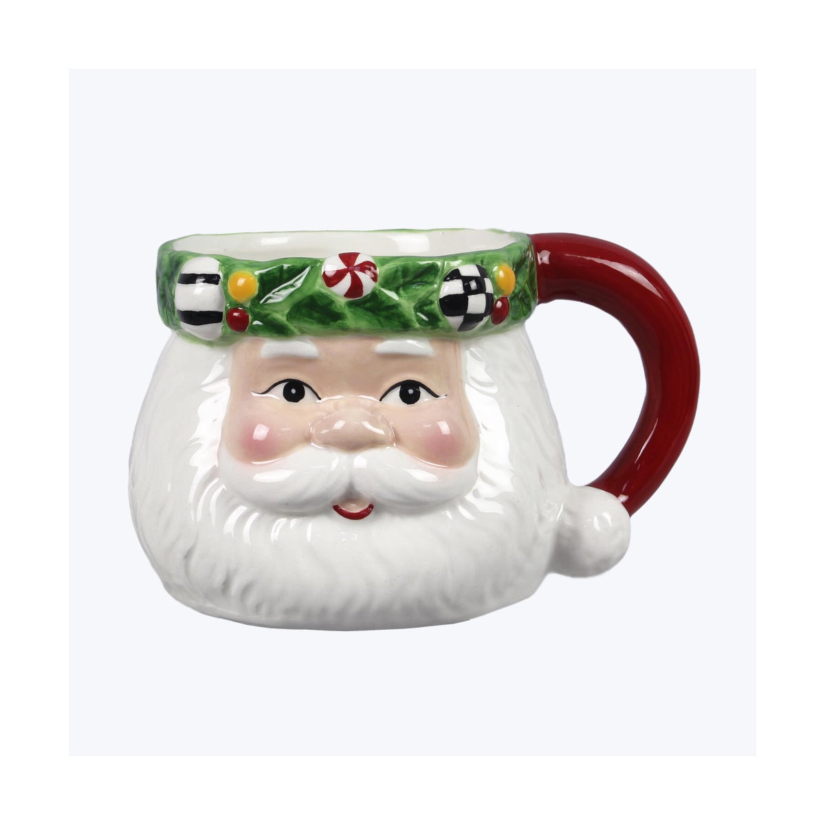Ceramic Santa Shaped Mug 13oz