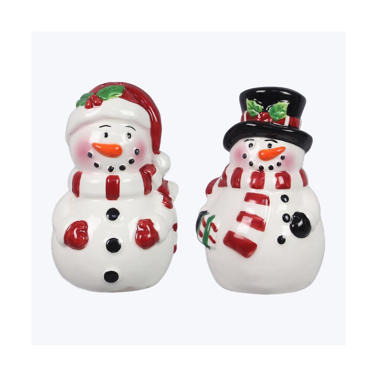 Ceramic Snowman Salt and Pepper Set