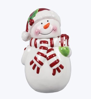 Ceramic Snowman 40oz Cookie Jar