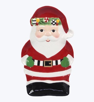 Ceramic Santa Shape Plate